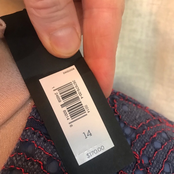 NWT Banana Republic asymmetrical lace dress. - Picture 10 of 11